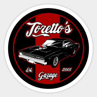 Toretto's garage Sticker